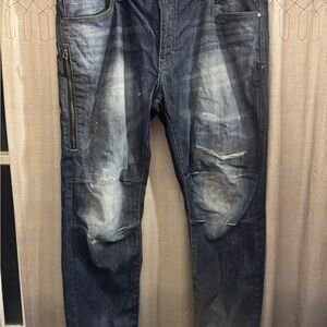 Jordan Craig Relaxed Fit Distressed Denim Jeans